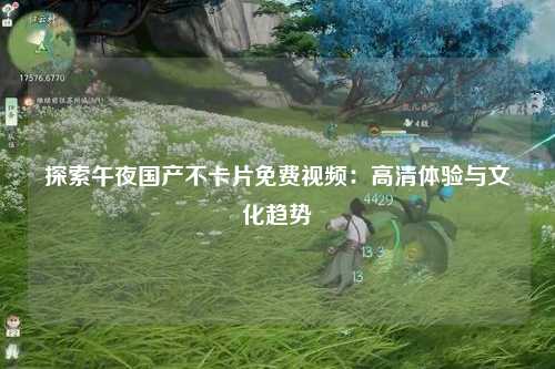 探索午夜国产不卡片免费视频：高清体验与文化趋势